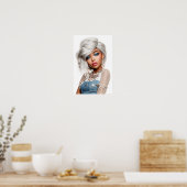 Eris Monei Editorial Beauty Portret Poster (Keuken)