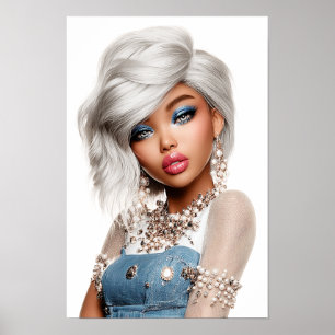 Eris Monei Editorial Beauty Portret Poster