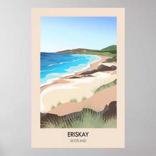 Eriskay Schotland Reisposter Poster (Voorkant)