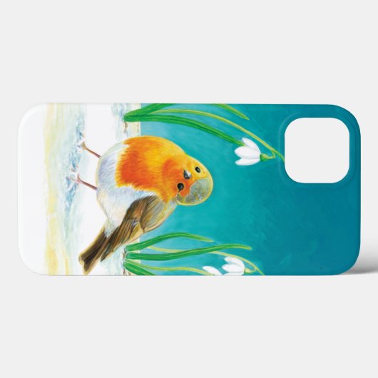 Erithacus rubecula Case-Mate iPhone case (Achterkant (horizontaal))