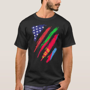Eritrea American Grown Flag USA Patriot Heritage T-shirt
