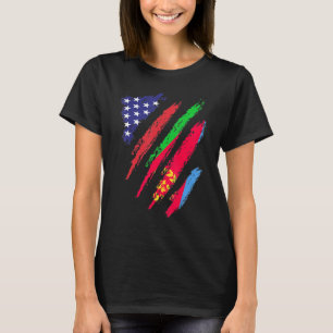 Eritrea American Grown Flag USA Patriot Heritage T-shirt