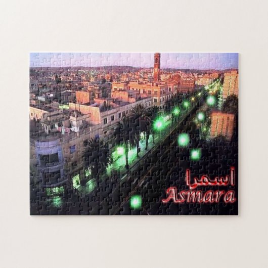 Eritrea - Asmara Night - Legpuzzel (Horizontaal)