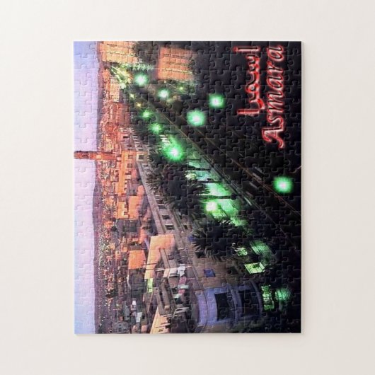 Eritrea - Asmara Night - Legpuzzel (Verticaal)