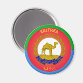 Eritrea Erfgoed Embleem Magneet (Voorkant / Achterkant)