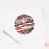 Eritrea Eritrea Oostenrijks Baum Ronde Sticker (Envelop)