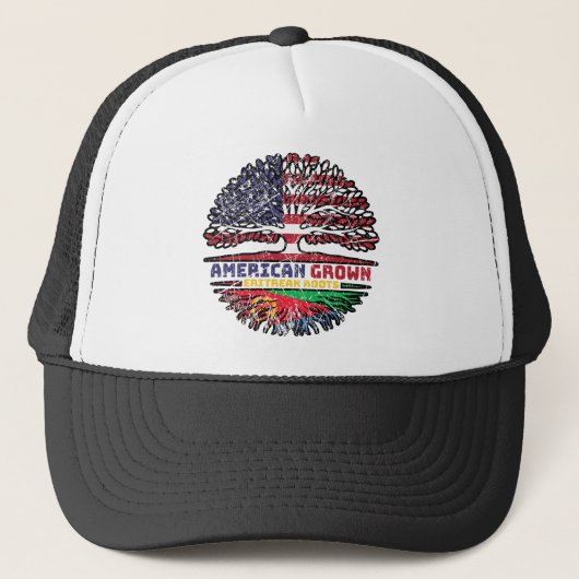 Eritrea Eritrees Amerikaans-Amerikaanse VS Verenig Trucker Pet (Voorkant)