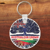 Eritrea Eritrees Australisch Australië - boomstamm Sleutelhanger (Voorkant)
