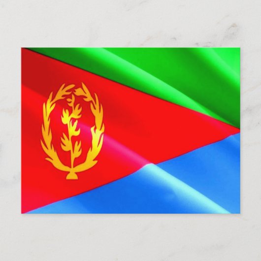 Eritrea - Eritrese vlag - Briefkaart (Voorkant)