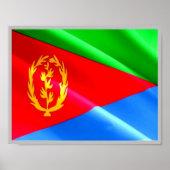 Eritrea - Eritrese vlag - Poster (Voorkant)