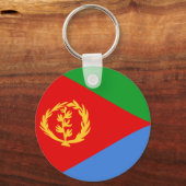 Eritrea Fisheye Flag Sleutelhanger (Voorkant)