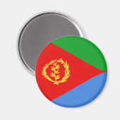 Eritrea Fisheye Vlag Magneet (Voorkant / Achterkant)