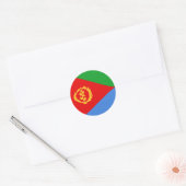 Eritrea Fisheye Vlag Sticker (Envelop)