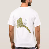 Eritrea Flag and Map T-Shirt (Achterkant)