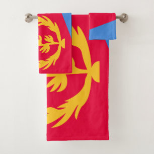 Eritrea Flag Bad Handdoek