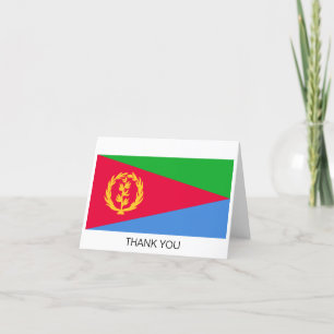 Eritrea Flag Bedankkaart