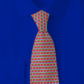 Eritrea Flag Brick Pattern Stropdas