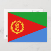 Eritrea Flag Briefkaart (Voorkant / Achterkant)