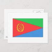 Eritrea Flag Briefkaart (Voorkant / Achterkant)