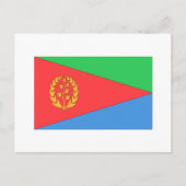 Eritrea Flag Briefkaart (Voorkant)