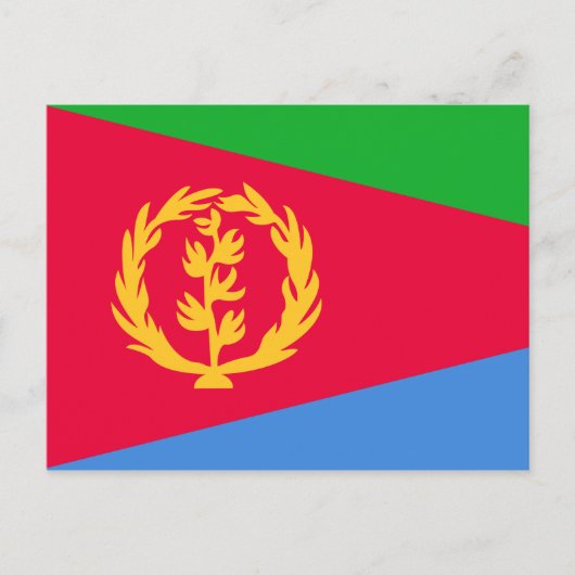 Eritrea Flag Briefkaart (Voorkant)