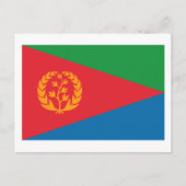 Eritrea Flag Briefkaart (Voorkant)