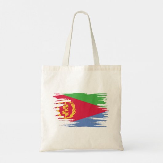 Eritrea Flag Brush Art Tote Bag (Achterkant)