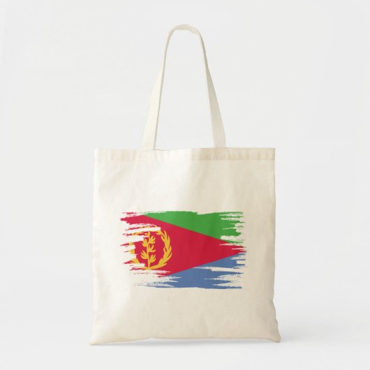 Eritrea Flag Brush Art Tote Bag (Voorkant)