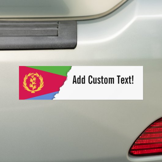 Eritrea Flag Bumpersticker (Op auto)
