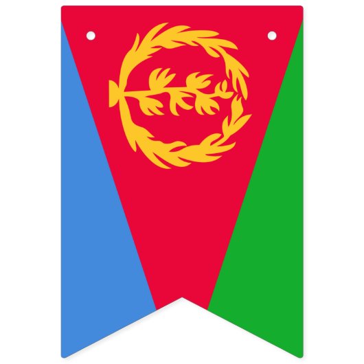Eritrea flag bunting banner (Tweede vlag)
