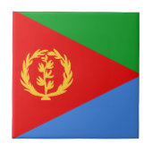 Eritrea Flag Ceramic Tegel Tegeltje (Voorkant)