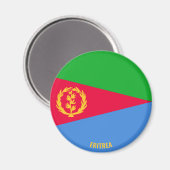 Eritrea Flag Charming Patriotic Magneet (Voorkant / Achterkant)