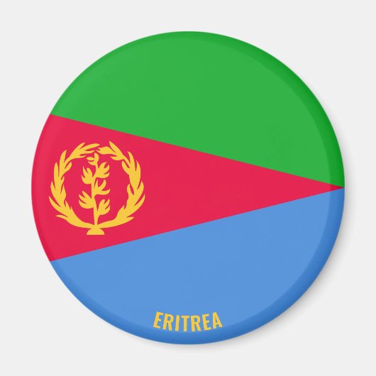 Eritrea Flag Charming Patriotic Magneet (Voorkant)