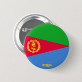 Eritrea Flag Charming Patriotic Ronde Button 5,7 Cm (Voorkant /achterkant)