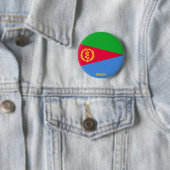 Eritrea Flag Charming Patriotic Ronde Button 5,7 Cm (In situ)