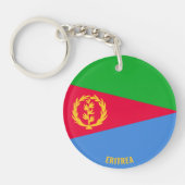 Eritrea Flag Charming Patriotic Sleutelhanger (Voorkant)