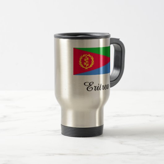 Eritrea Flag Design Reisbeker (Voorkant rechts)