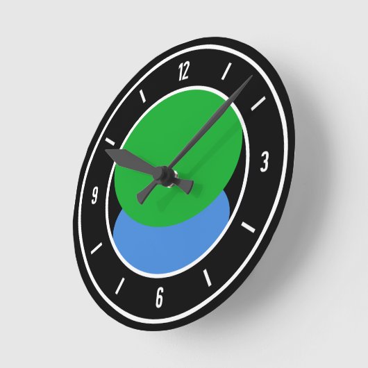 Eritrea Flag Elegant Ronde Klok (Hoek)