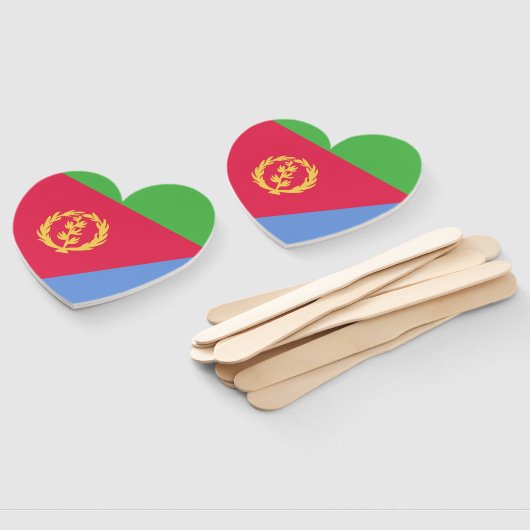 Eritrea Flag Emblem Handwaaier (Niet-gemonteerd)