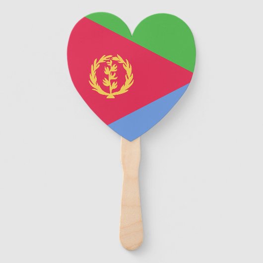 Eritrea Flag Emblem Handwaaier (Voorkant)