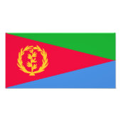 Eritrea Flag Foto Afdruk (Voorkant)