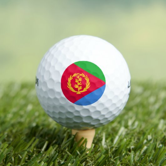 Eritrea Flag Golfballen (Insitu Shirt)