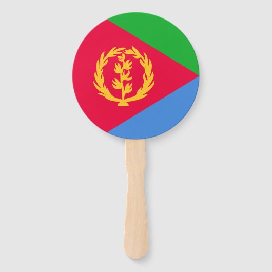 Eritrea Flag Handwaaier (Achterkant)