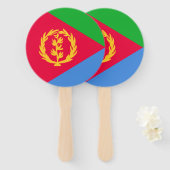 Eritrea Flag Handwaaier (Voorkant en achterkant)