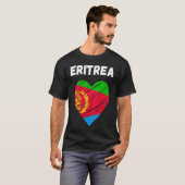 Eritrea Flag Holiday Eritrea Heart Eritrean Flag T-shirt (Voorkant volledig)