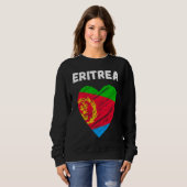 Eritrea Flag Holiday Eritrea Heart Eritrean Flag Trui (Voorkant volledig)