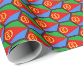 Eritrea Flag Honeycomb Wrapping Paper Cadeaupapier (Rol Hoek)