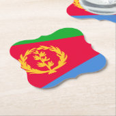 Eritrea Flag Kartonnen Onderzetters (Gekanteld)