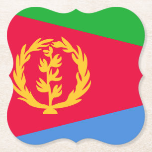 Eritrea Flag Kartonnen Onderzetters