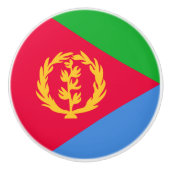 Eritrea Flag Keramische Knop (Voorkant)